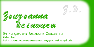 zsuzsanna weinwurm business card